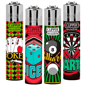 Clipper Large Accendino a Pietrina Random Games 4 Accendini