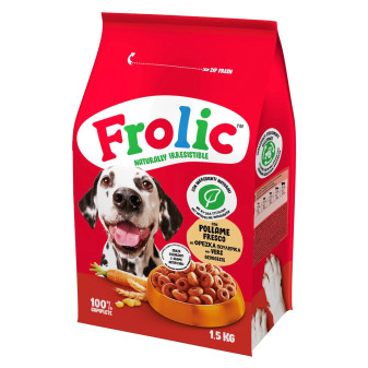 Cibo Semi Umido per Cani Pollame Fresco Frolic