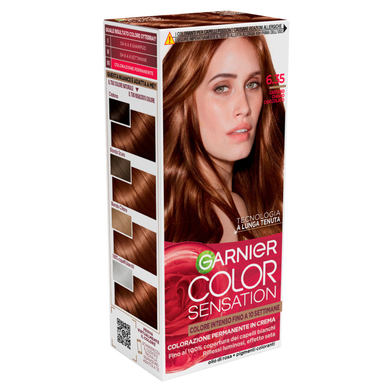 Garnier Color Sensation Colorazione 6.35 Castano Chiaro Cioccolato