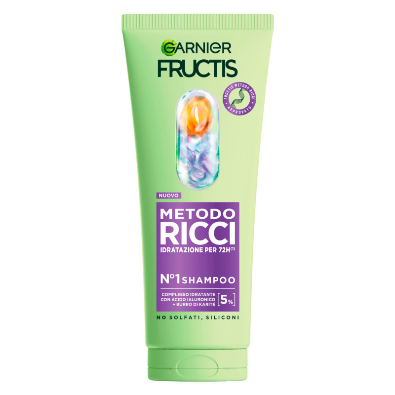 Garnier Fructis Metodo Ricci Shampoo Idratante flacone da 200ml