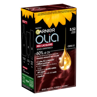 Garnier Olia Red Lacquers Tinta Permanente Colore 5.52 Rosso Ciliegia