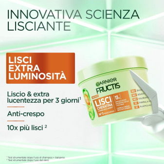 Garnier Fructis Lisci Cheratina Maschera Lisciante barattolo da 370ml