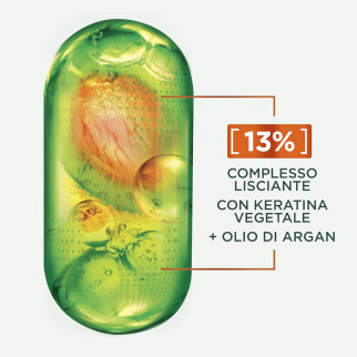 Garnier Fructis Lisci Cheratina Maschera Lisciante barattolo da 370ml