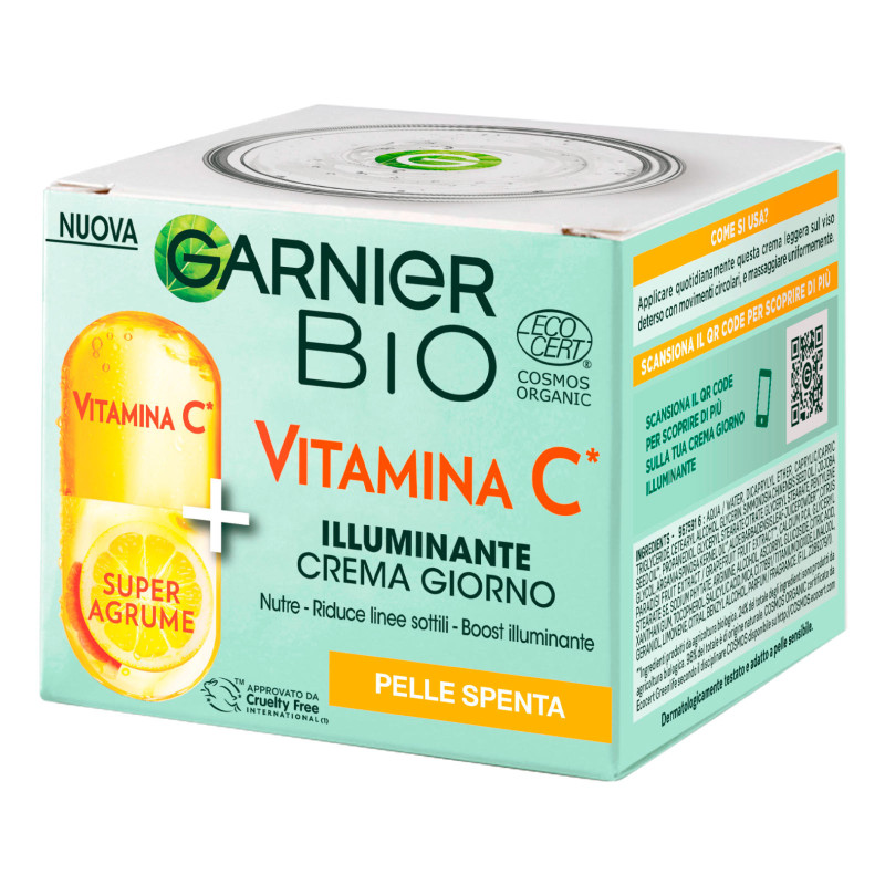 Garnier Bio Crema Giorno Illuminante per Pelli Spente
