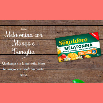 Sognid'oro Tisana Melatonina con Mango e Vaniglia