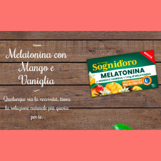 Sognid'oro Tisana Melatonina con Mango e Vaniglia