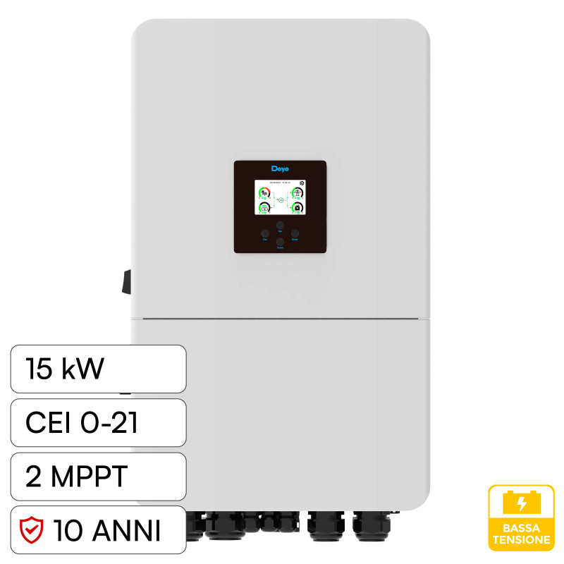 V-Tac Inverter Trifase Ibrido On-Grid / Off-Grid 15kW IP65