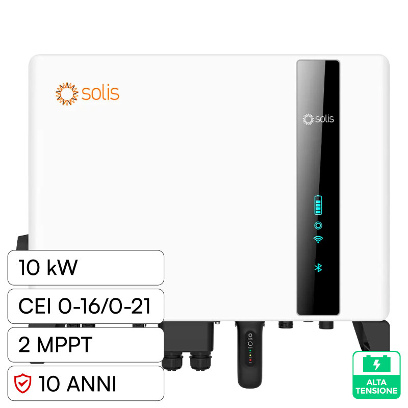 V-Tac Inverter Trifase Ibrido 10kW CEI 0-21 e 0-16