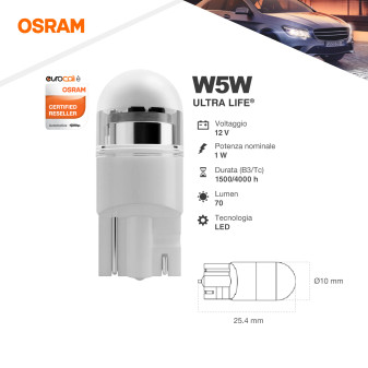 Osram Lampadine LEDriving SL W5W per Fari Auto