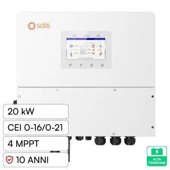V-Tac Inverter Trifase Ibrido On/Off-Grid 20kW CEI 0-21 0-16