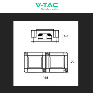 V-Tac VT-AOA1533-400ABR Bus Bar Scatola di Giunzione Batterie