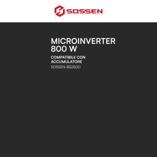 Sossen Microinverter Monofase On-Grid 800W IP67 da Balcone CEI 0-21