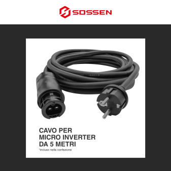 Sossen Microinverter Monofase On-Grid 800W IP67 da Balcone CEI 0-21