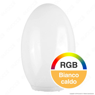 V-Tac VT-7815 Lampada Ovale con Luce LED RGB+W e Pannello Solare -