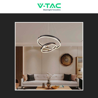 V-Tac VT-7578 Lampadario LED a Sospensione 50W SMD Colore Caffè