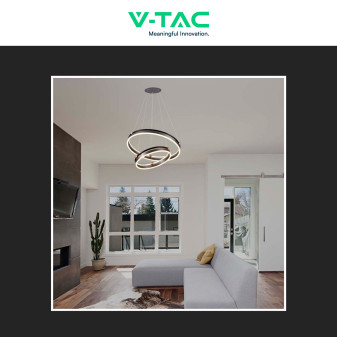 V-Tac VT-7578 Lampadario LED a Sospensione 50W SMD Colore Caffè