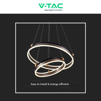 V-Tac VT-7578 Lampadario LED a Sospensione 50W SMD Colore Caffè