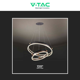 V-Tac VT-7578 Lampadario LED a Sospensione 50W SMD Colore Caffè