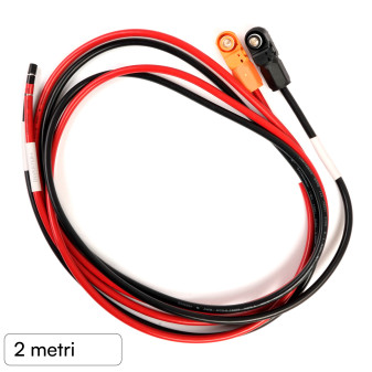 V-Tac Cavi da 2 Metri Sezione 10mm2 Collegamento Batteria a Inverter