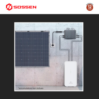 Sossen Microinverter Monofase On-Grid 500W IP67 da Balcone CEI 0-21