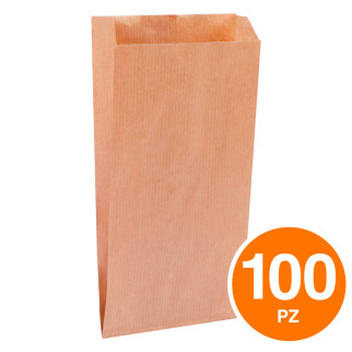 100 Sacchetti di Carta Senza Manici 18x10 cm Rex Sadoch