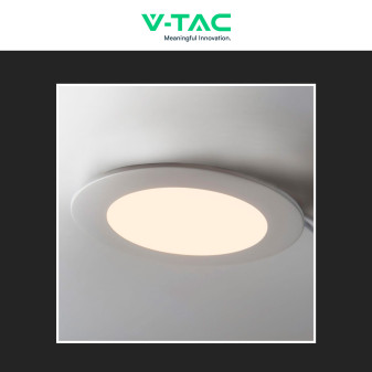 VT-1807-RD Mini Pannello LED Rotondo 18W da Incasso V-Tac