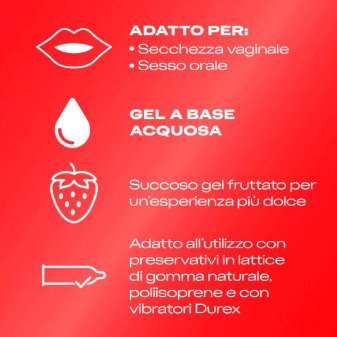 Durex Gel Lubrificante Intimo Fragola