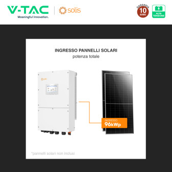 V-Tac Solis Inverter Trifase On-Grid / Off-Grid 50kW IP66
