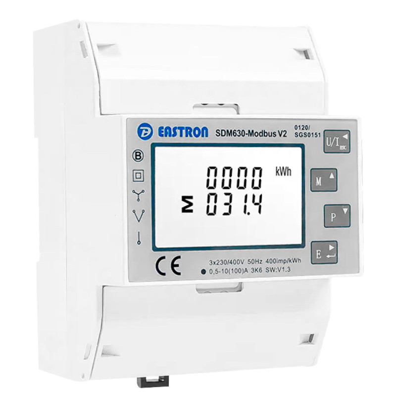 Eastron Misuratore Inverter Trifase Deye Solis 220-240V RS485 4P