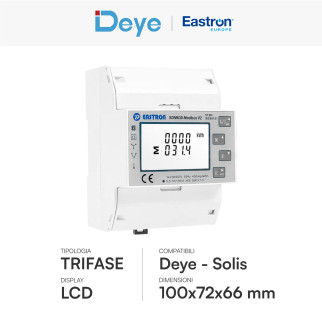 Eastron Misuratore Inverter Trifase Deye Solis 220-240V RS485 4P