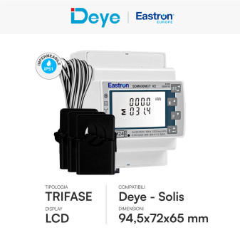 Eastron Misuratore per Inverter Trifase Deye Solis 3x 230-400V RS485