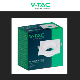 Portafaretto GU10 e GU5.3 (MR16) Bianco Fisso V-Tac VT-443