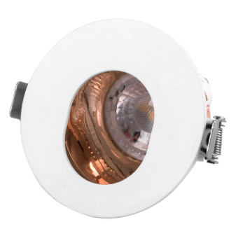 VT-874 V-Tac Portafaretto Orientabile Rotondo da Incasso Oro Rosa