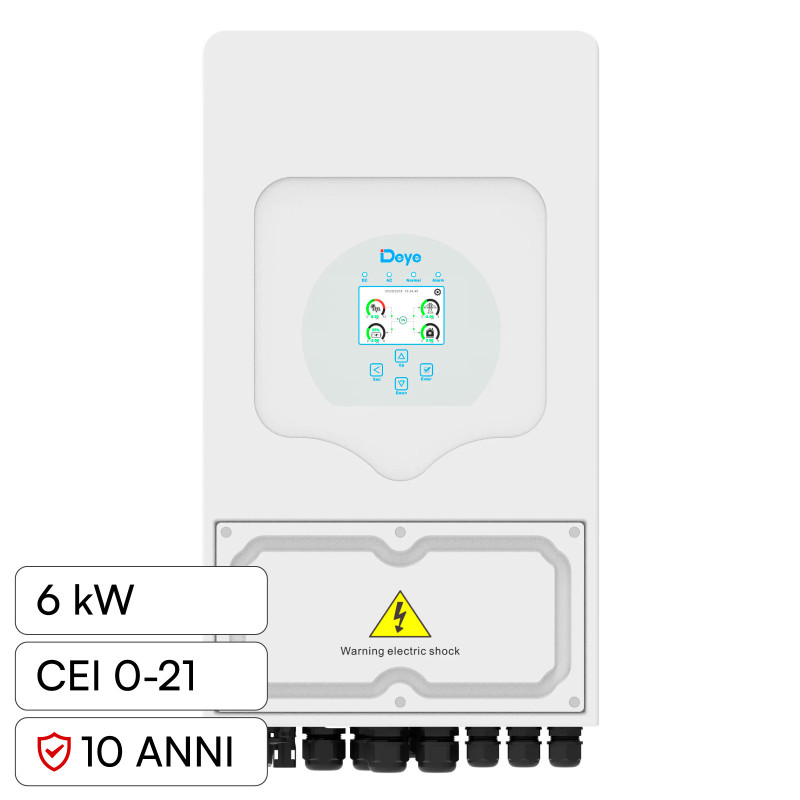 Inverter Ibrido 6kW IP65 per Impianto Fotovoltaico V-Tac