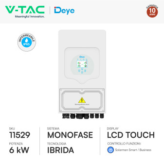 Inverter Ibrido 6kW IP65 per Impianto Fotovoltaico V-Tac
