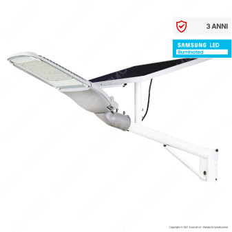 V-Tac VT-ST 303 Faro Stradale LED Chip Samsung con Pannello Solare 50W