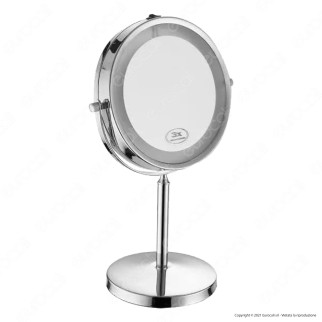 V-Tac VT-7572 Lampada LED 3W Specchio Ingrandimento 3x in Plastica