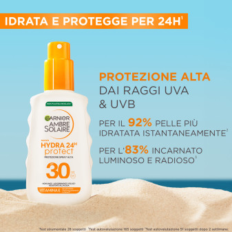 Garnier Ambre Solaire Hydra 24H Protect Protezione Spray Alta SPF 30