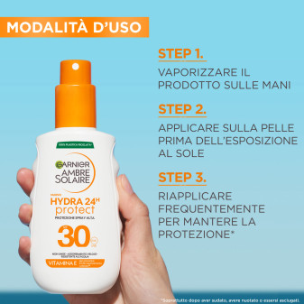 Garnier Ambre Solaire Hydra 24H Protect Protezione Spray Alta SPF 30