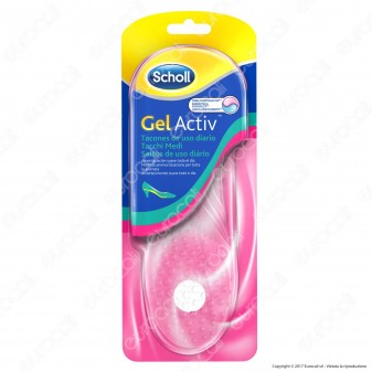 Scholl Gel Activ Solette Donna Invisibili per Scarpe con Tacchi Medi