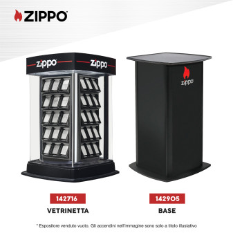 Espositore Zippo Vetrina Girevole Luminosa per 60 Accendini