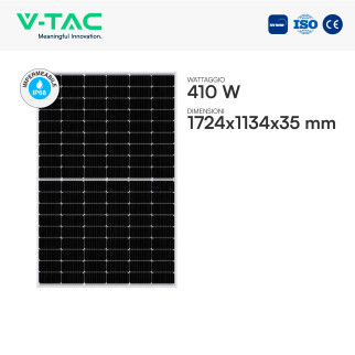Pannelli Solari Fotovoltaici 410W IP68 108 Celle V-Tac