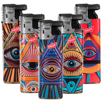 Accendini Maxi Elettronici Prof Fantasia Illuminati Serie da 5