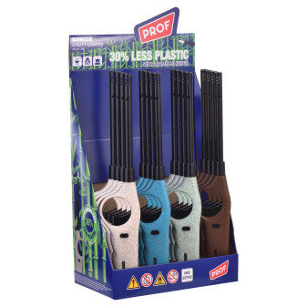 Prof Maxi Accendigas Elettronico in Fibra di Bamboo Box Serie da 4