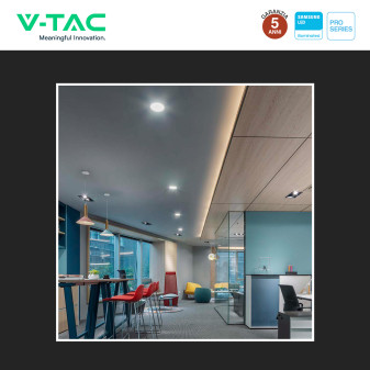 V-Tac Pro VT-61024 Mini Pannello LED Rotondo 24W SMD Chip Samsung