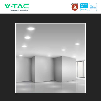 V-Tac Pro VT-61024 Mini Pannello LED Rotondo 24W SMD Chip Samsung