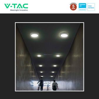 V-Tac Pro VT-60024 Mini Pannello LED Rotondo 24W SMD Chip Samsung