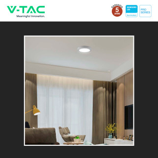 V-Tac Pro VT-60024 Mini Pannello LED Rotondo 24W SMD Chip Samsung