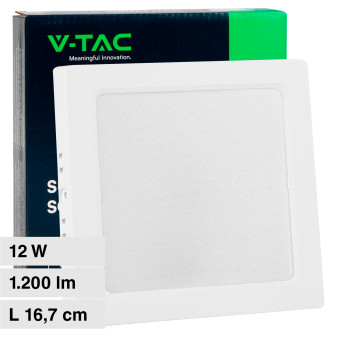 VT-60012 Mini Pannello LED Quadrato 12W SMD a Superficie V-Tac