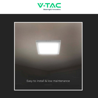VT-60012 Mini Pannello LED Quadrato 12W SMD a Superficie V-Tac